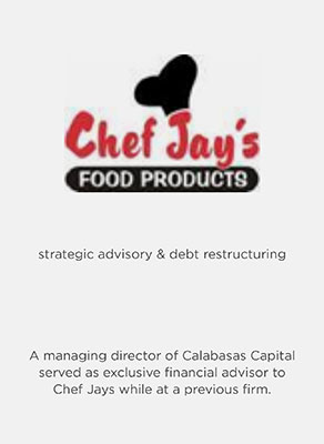 Chef Jay’s Food Products is a manufacturer and distributor of its own branded high protein snacks and nutritional supplements.
