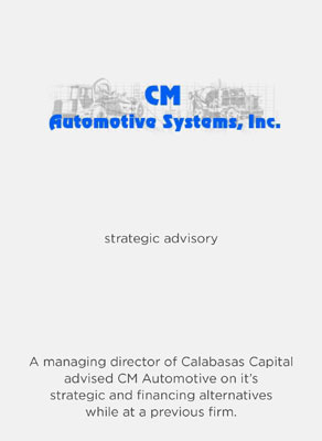 CM Automotive designs and manufactures proprietary mobility control systems for commercial and military vehicles.